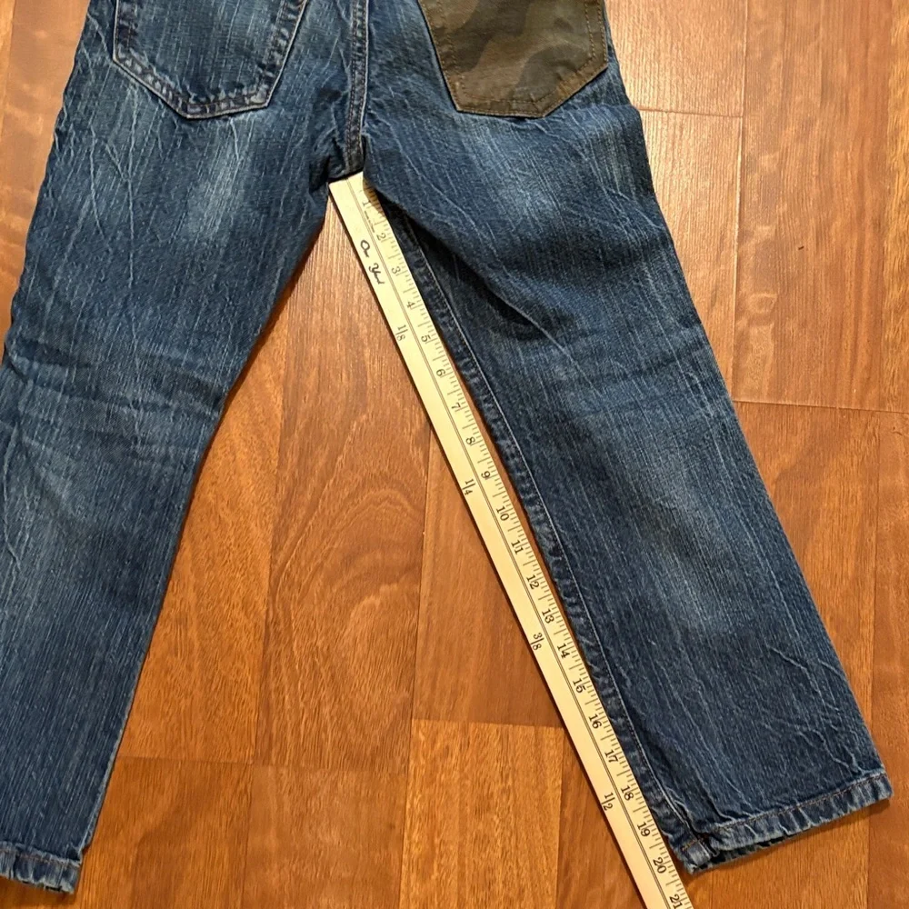 GAP Slim Straight Fit Dark Wash Camouflage Jeans Boys Size 8